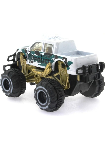Çek Bırak Mini Off Road Beyaz Polis Aracı modelleri