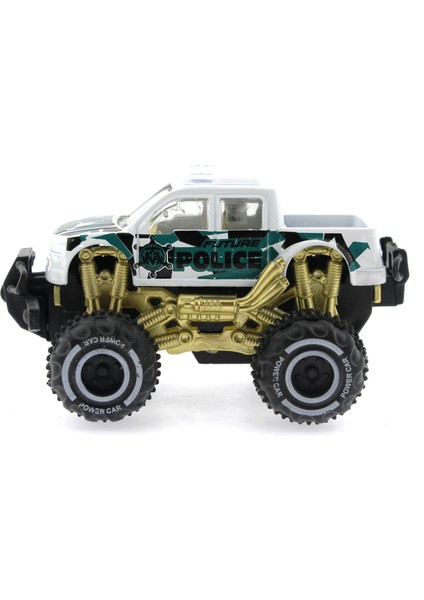 Çek Bırak Mini Off Road Beyaz Polis Aracı indirimleri