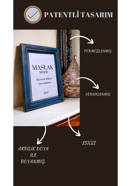 Ahşap Renkli Çerçeve 15X21 fırsatları