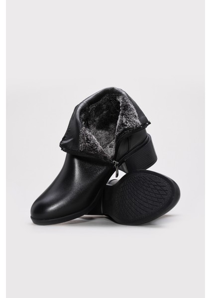 Hakiki Deri Kadın Kalın Topuklu Bot 164SZA07 fiyatları