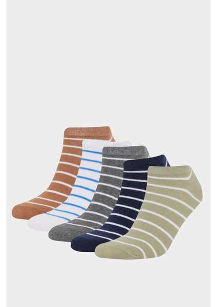 Erkek 5'li Pamuklu Patik Çorap F5287AXNS