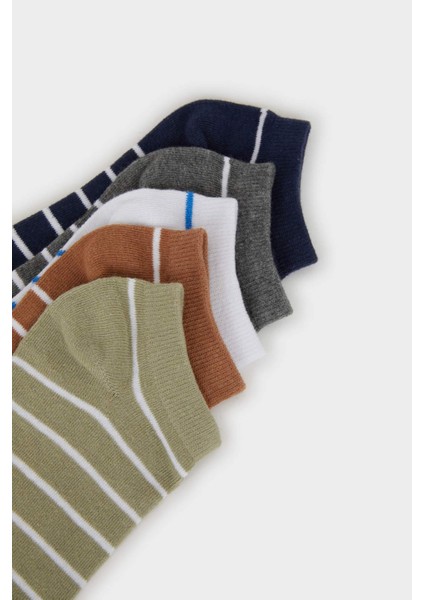 Erkek 5'li Pamuklu Patik Çorap F5287AXNS