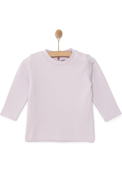 Basic Interlok Uzun Kol Tshirt Kız Bebek