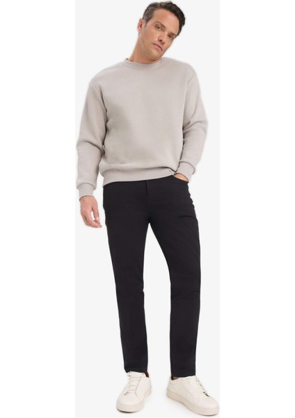 Relax Fit Bisiklet Yaka Kalın İçi Yumuşak Tüylü Basic Düz Sweatshirt T5139AZ25AU fiyatları