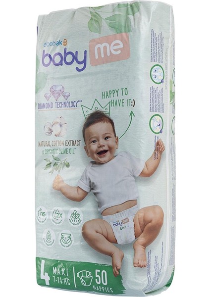 Maxi 4 Numara Bebek Bezi 7-14 kg 50 Adet fiyatları