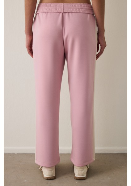 Lila Silky Feel Normal Bel Parçalı Eşofman Altı fiyatları