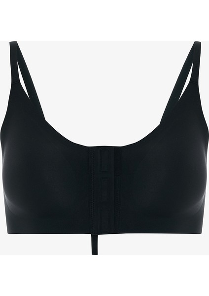 Siyah Easy Open Önden Açılabilen Balensiz Üçgen Sütyen