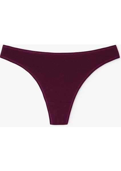 Çiçek Desenli Quiet Rose Normal Bel 3'lü Pamuklu Tanga Külot fırsatları