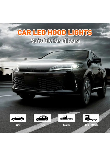 Peugeot Partner Uyumlu Kaput Ledi, Gündüz Ledi, Silikon 150CM Beyaz LED Şerit fırsatları