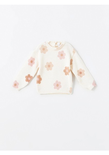 Lcw Kids Ekru Bisiklet Yaka Uzun Kollu Kız Çocuk Kazak ve Tayt 2'li Takım fırsatları