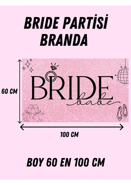 Bride Temalı Özel Doğum Günü Afişi Arka Fonu 60X100 Vinil Branda Pankart Doğum Günü Parti Seti Süsü fiyatları