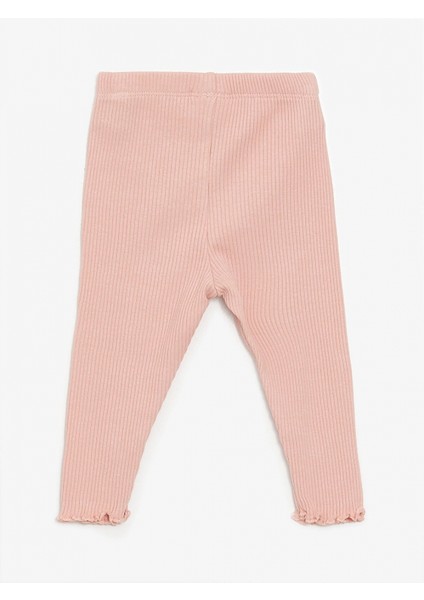 Lcw Baby Ekru Bisiklet Yaka Baskılı Kız Bebek Sweatshirt ve Eşofman Alt 2'li Takım