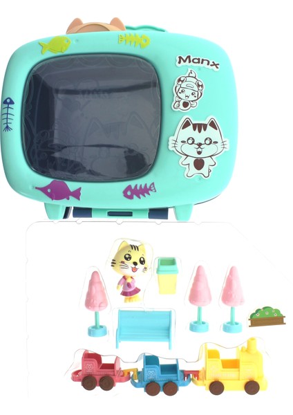 Kedi Şehri Çantalı Tren Oyun Seti