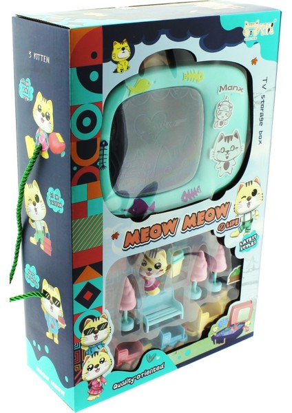 Kedi Şehri Çantalı Tren Oyun Seti modelleri