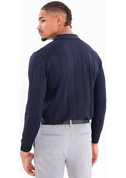 Erkek Yarım Fermuarlı Polo Yaka Triko Kazak fiyatları