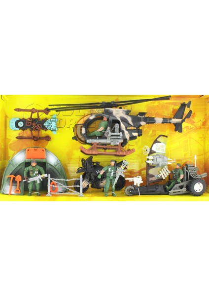 Çadırlı ve Aksesuarlı Askeri Oyun Seti