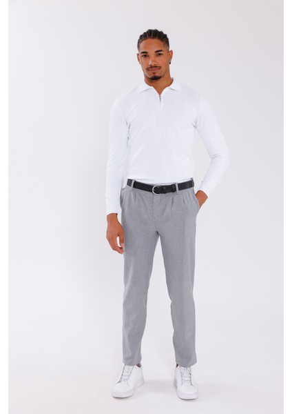 Erkek Yarım Fermuarlı Polo Yaka Triko Kazak fırsatları