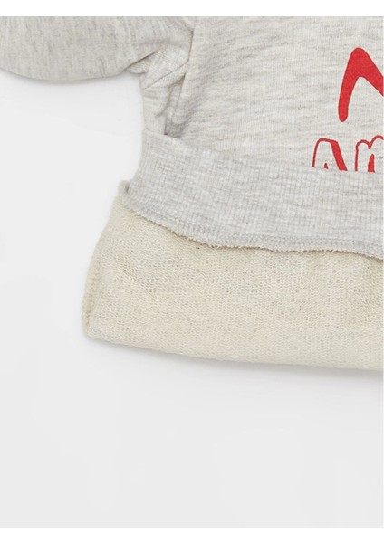 Lcw Baby Gri Gömlek Yaka Uzun Kollu Kız Bebek 3'lü Takım