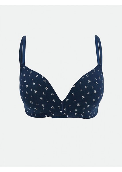 Lcw Dream Lacivert Balensiz Dolgusuz Çiçekli Sütyen