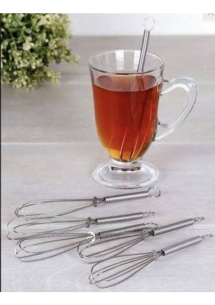 Paslanmaz Çelik 12'li Modern Mini Çay ve Yumurta Çırpıcı Seti fiyatları