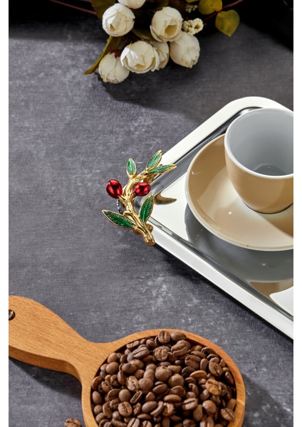 Bacche Rosso Kulp Desenli Krom Tepsi, 22X16CM, Şık ve Zarif Sunum Için Ideal modelleri