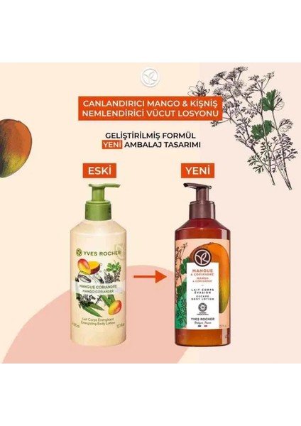 Nemlendirici Vücut Losyonu - Canlandırıcı Mango Kişniş - 390ML modelleri