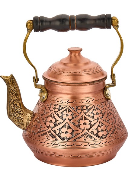 El Yapımı Bakır Türk Çaydanlık