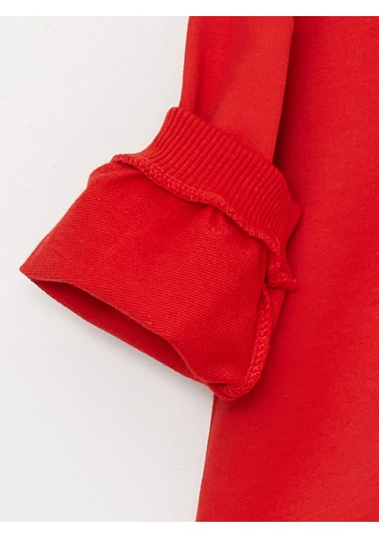 Linalin By Pelin Akil Kırmızı Bebe Yaka Kız Bebek Elbise