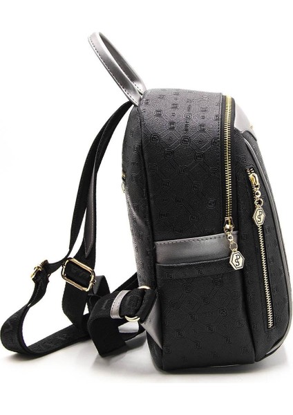 Silver Polo Siyah - Platin NV906 Kadın Sırt Çantası modelleri