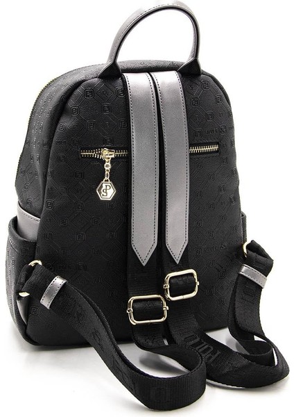 Silver Polo Siyah - Platin NV906 Kadın Sırt Çantası fırsatları