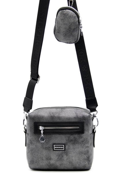 M.gümüş - Siyah SP1038 Kadın Çapraz Çanta fırsatları