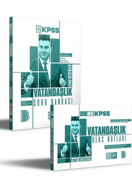 2026 Kpss Vatandaşlık Ders Notları ve Soru Bankası Seti Benim Hocam Yayınları