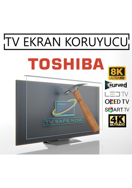 Toshiba 32'' Inç 81 Ekran Televizyonlar Için Uyumlu Tv Ekran Koruyucu