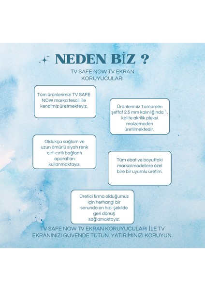Samsung 47'' Inç 119 Ekran Televizyonlar Için Uyumlu Tv Ekran Koruyucu