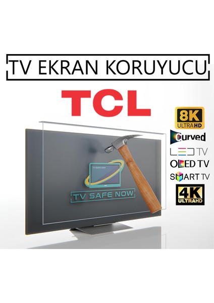 Tcl 55'' Inç 140 Ekran Televizyonlar Için Uyumlu Tv Ekran Koruyucu
