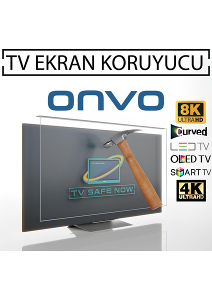 Onvo 85'' Inç 216 Ekran Televizyonlar Için Uyumlu Tv Ekran Koruyucu