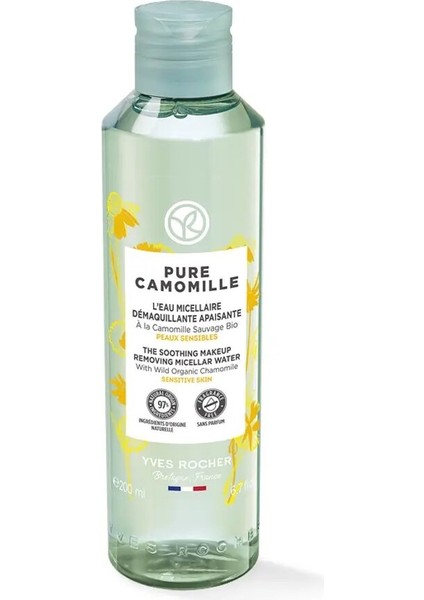 Pure Camomille-Hassas Cilt Için Organik Papatya Içeren Yatıştırıcı Arındırıcı Misel Su 200ML
