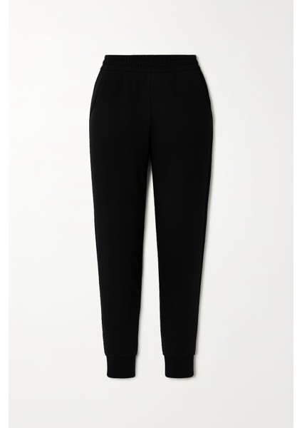 Siyah Üç Iplik Şardonlu Jogger Bayan Eşofman Altı