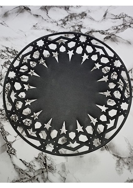 1 Adet Suni Deri Supla Amerikan Servis Tabak Altlığı Sofra Servis Sunum