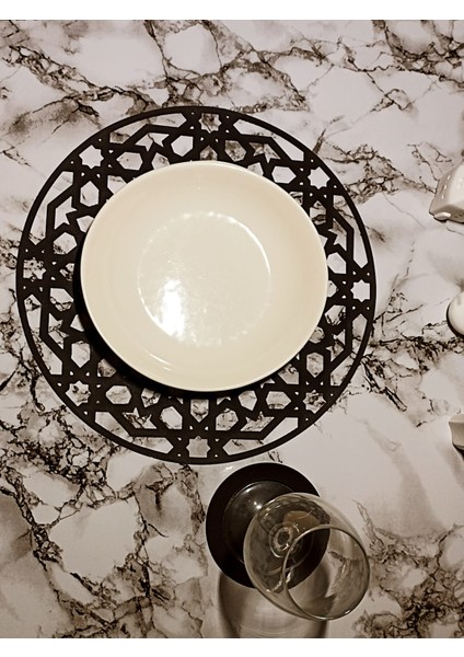 1 Adet Suni Deri Supla Amerikan Servis Tabak Altlığı Sofra Servis Sunum fiyatları