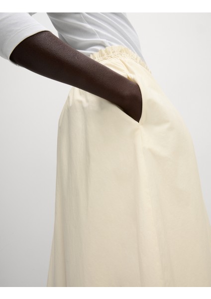 %100 Pamuk Poplin A Kesim Etek