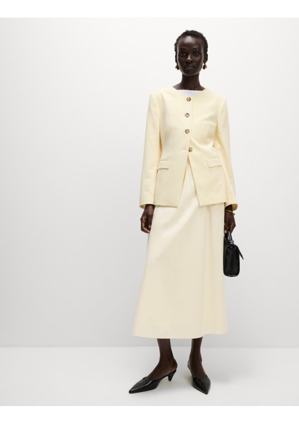 %100 Pamuk Poplin A Kesim Etek