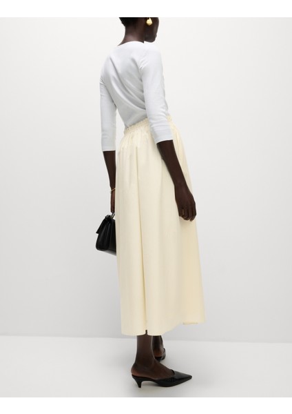 %100 Pamuk Poplin A Kesim Etek