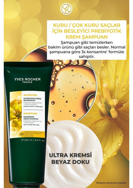 Saçlarınıza Tazelik Katan,her Yıkamada Ferahlık Verici Besleyici ve Onarıcı Şampuan 250ML fiyatları