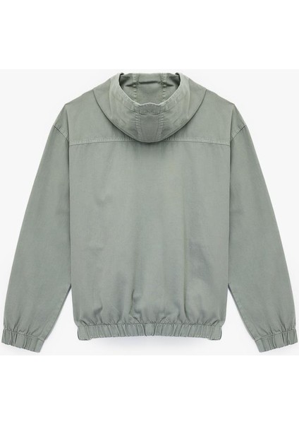 Pamuklu Cepli Uzun Kollu Fermuarlı Oversize Kapşonlu Jean Ceket (Aw 299) fiyatları