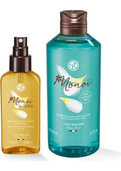 Monoi Bronzlaştırıcı Yağ 125ML & Saç ve Vücut Şampuanı 400ML '2li Set