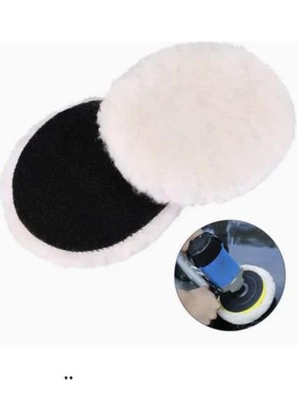 Polisaj Yünü 3 Adet Pasta Cila Yünü Kuzu Postu Parlatma Pedi Seti 150MM(CIRTCIRT DEĞİL) fiyatları