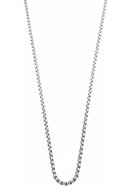 Yılan Zincir Kolye - 45 cm - Gümüş