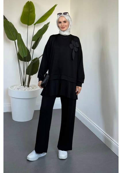 Odette Pilise Detay Takım Siyah fiyatları