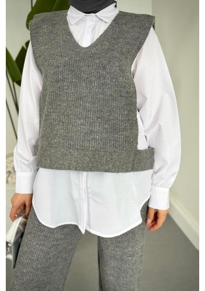 Venüs Üçlü Triko Takım Gri modelleri